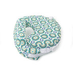 Nursing pillow with circular pattern on a white background