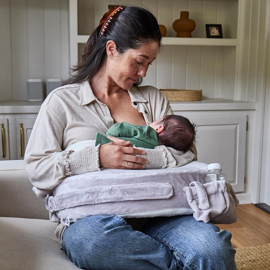 Sandstone polyester slipcover for Super Deluxe nursing pillow