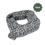 Open Box Twin Nursing Pillow Grey White Flowing Fans