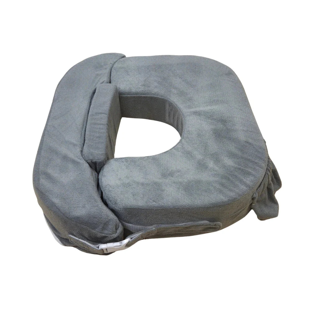 Gray Nursing pillow on a white background
